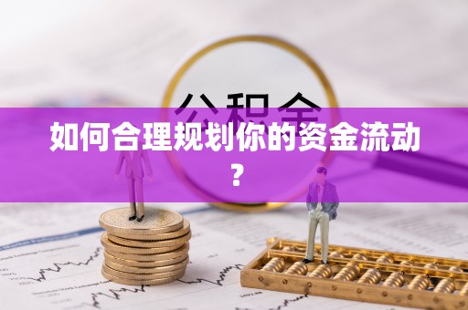 城步如何合理规划你的资金流动？